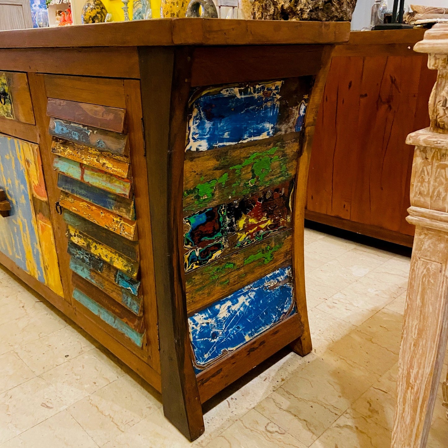 Meubles ethniques buffet meuble TV en teck buffet armoire