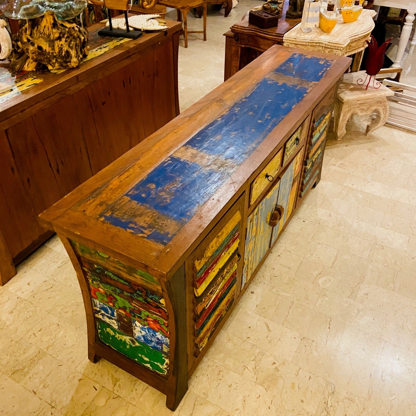 Meubles ethniques buffet meuble TV en teck buffet armoire