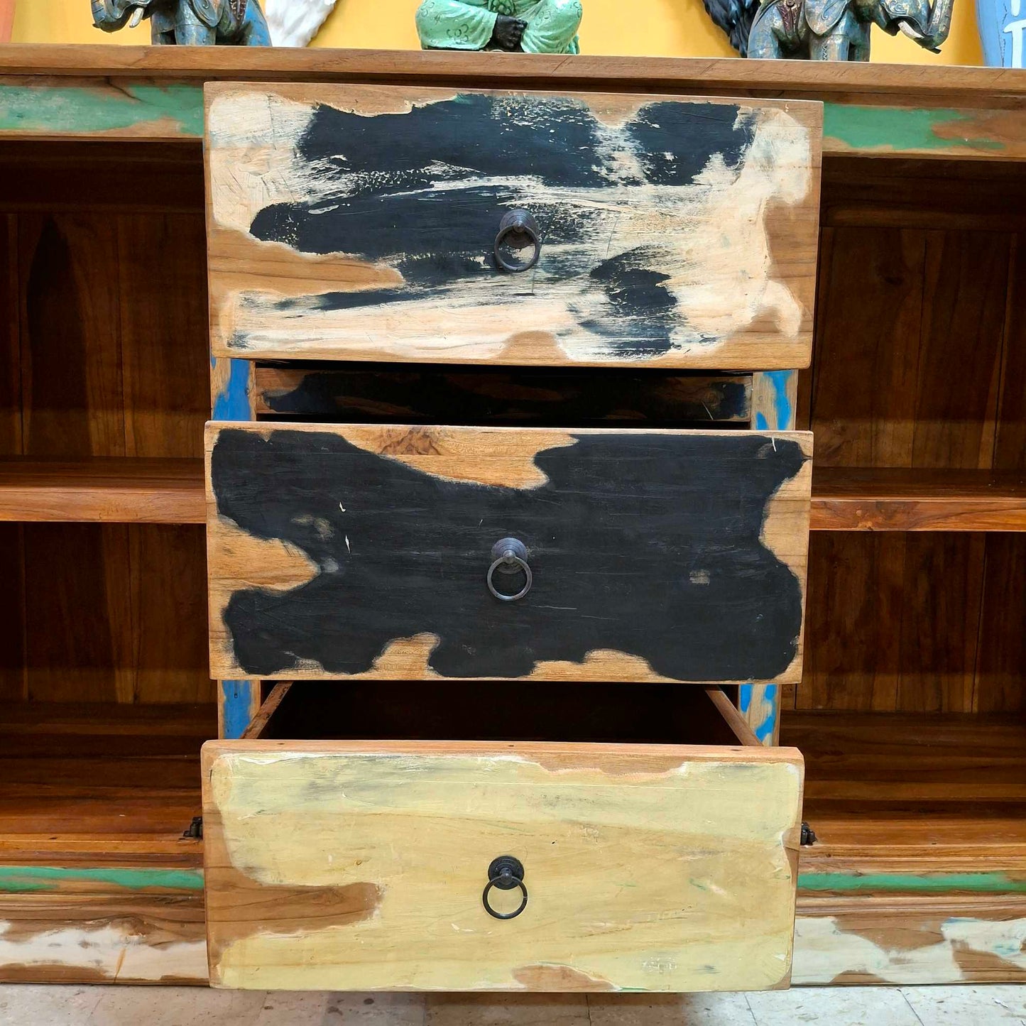 Mobile credenza etnica in legno teak