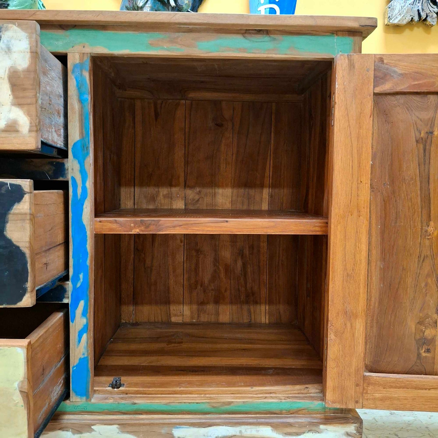 Mobile credenza etnica in legno teak