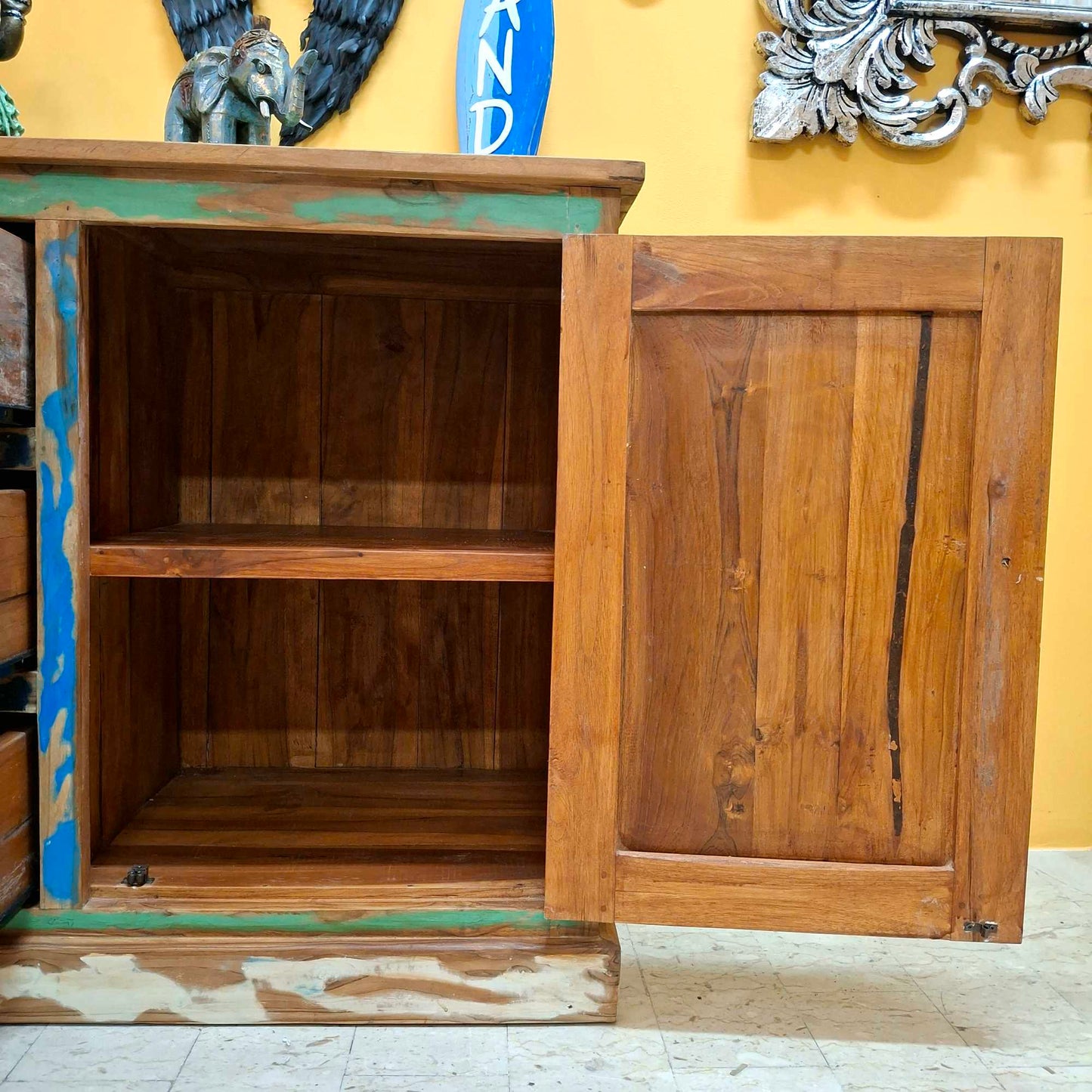 Mobile credenza etnica in legno teak
