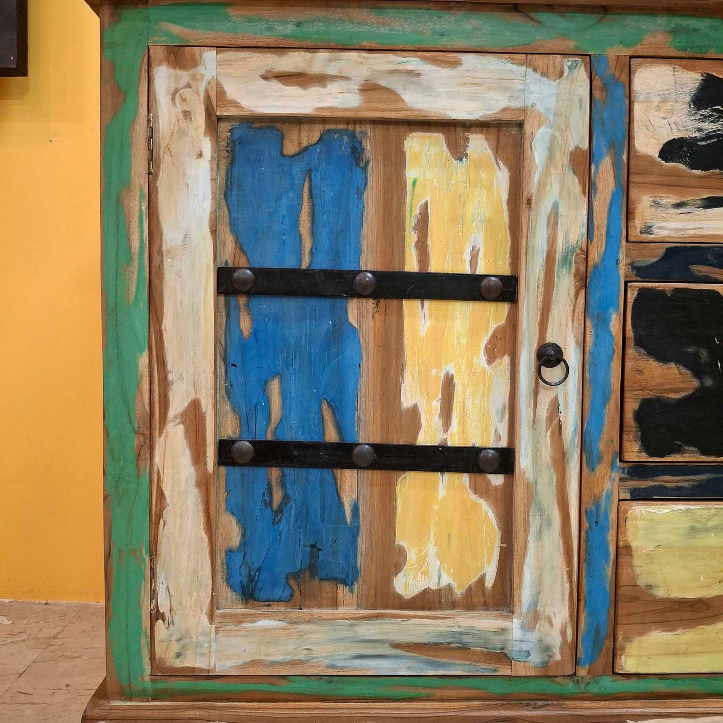 Mobile credenza etnica in legno teak