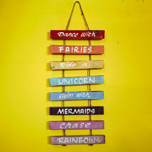 Pannello decorativo casa al mare in legno