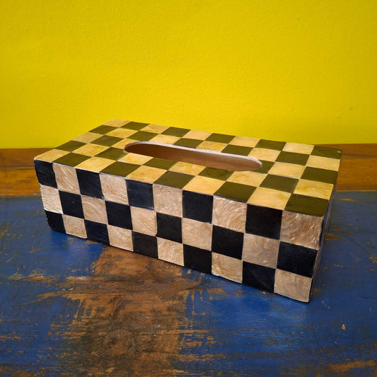 Porta fazzoletti moderno in madre perla