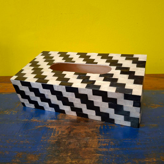 Porta fazzoletti rettangolare in madre perla