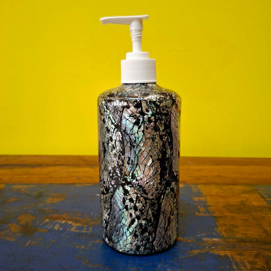 Porta sapone liquido dispenser in madre perla