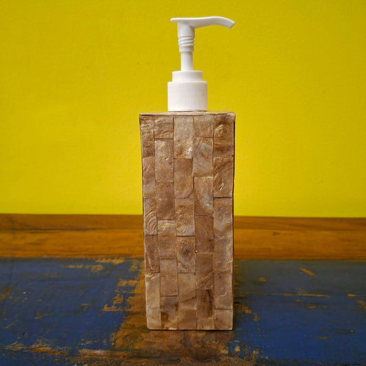 Porta sapone liquido rettangolare in madre perla