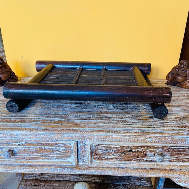 Bamboo tray for food, tea, coffee, table centrepiece