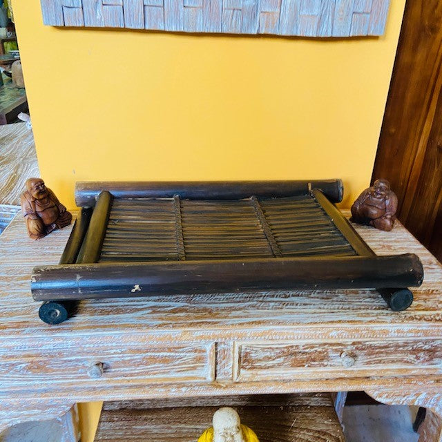 Bamboo tray for food, tea, coffee, table centrepiece