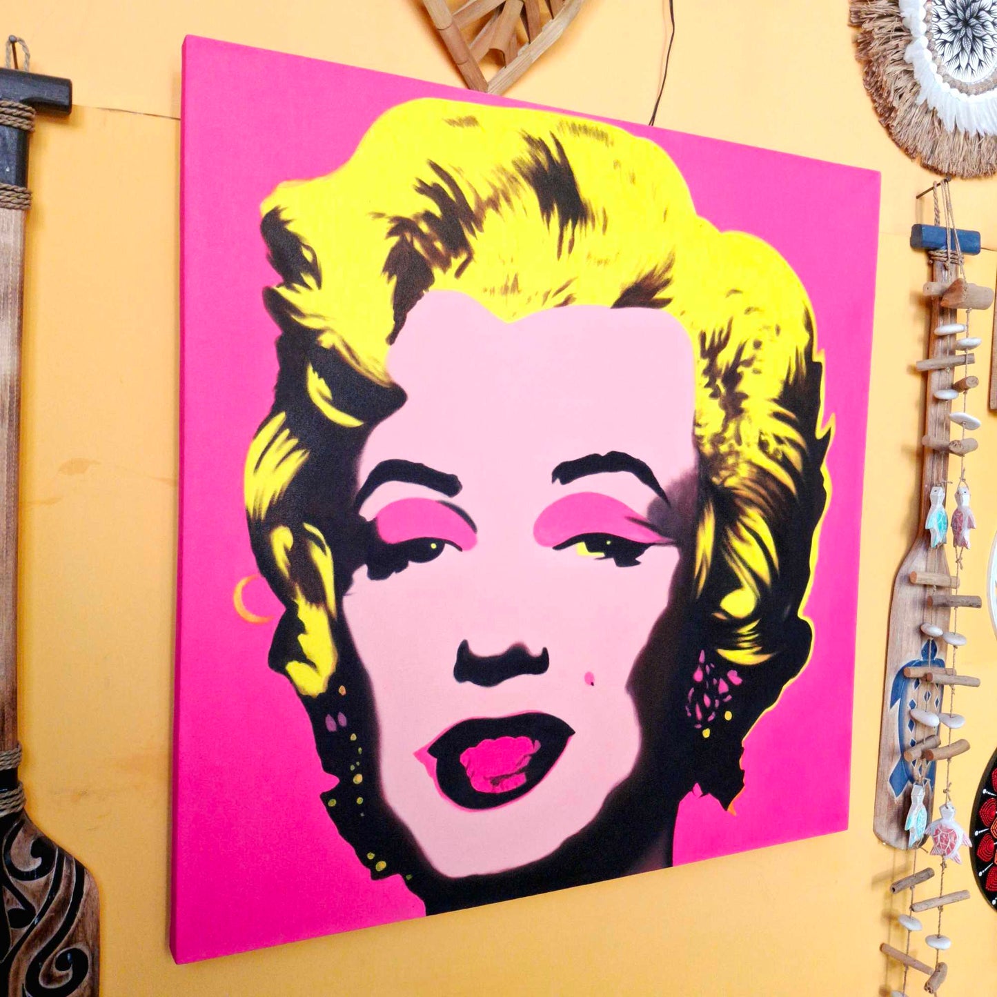 Quadro etnico Marilyn Monroe pop art