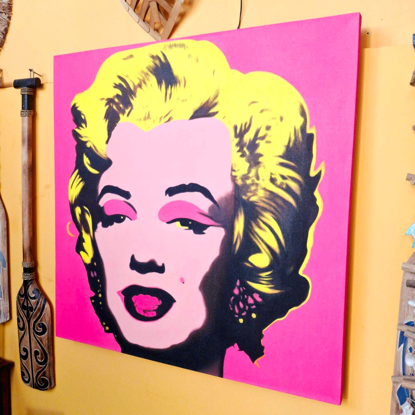 Quadro etnico Marilyn Monroe pop art