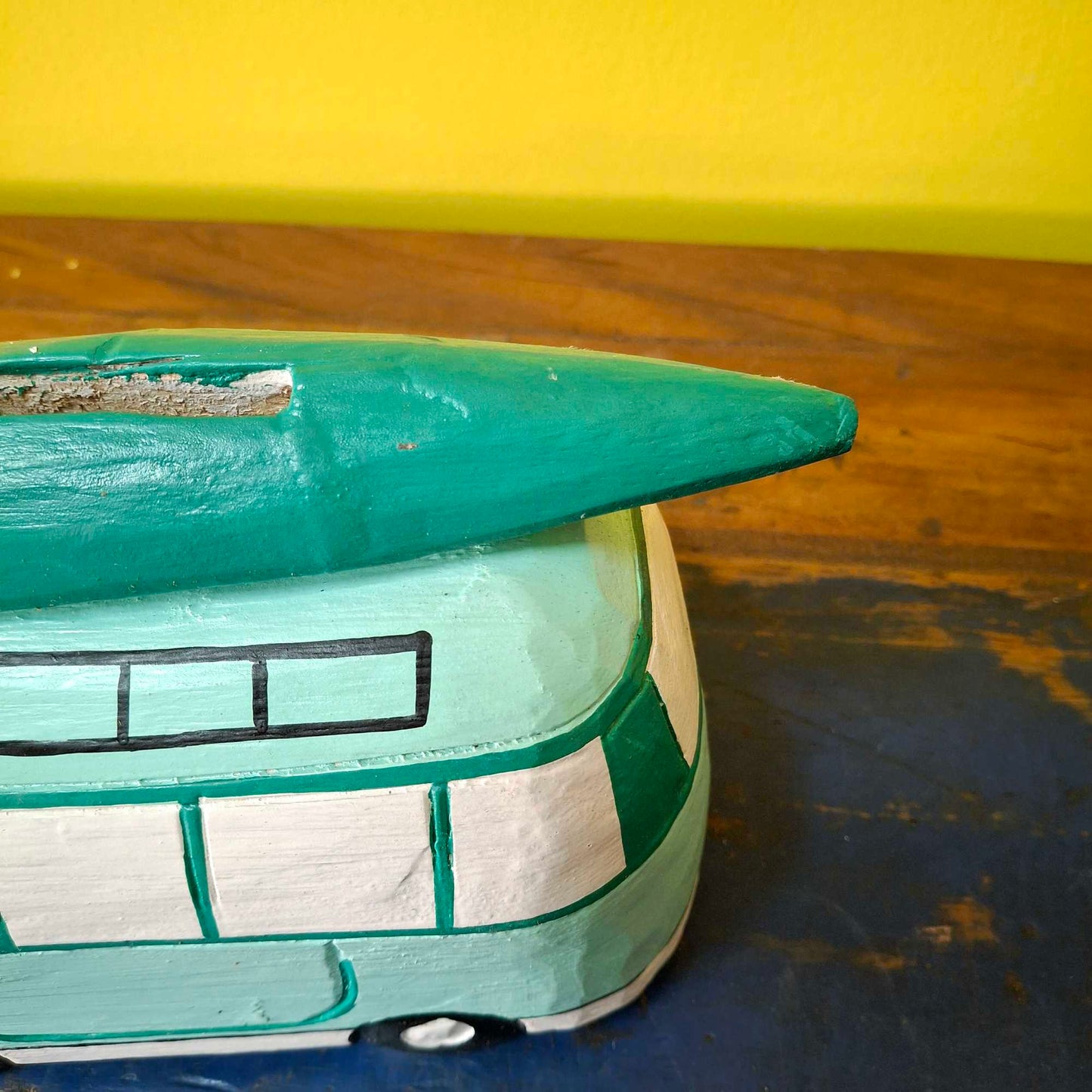 60's hippie van piggy bank