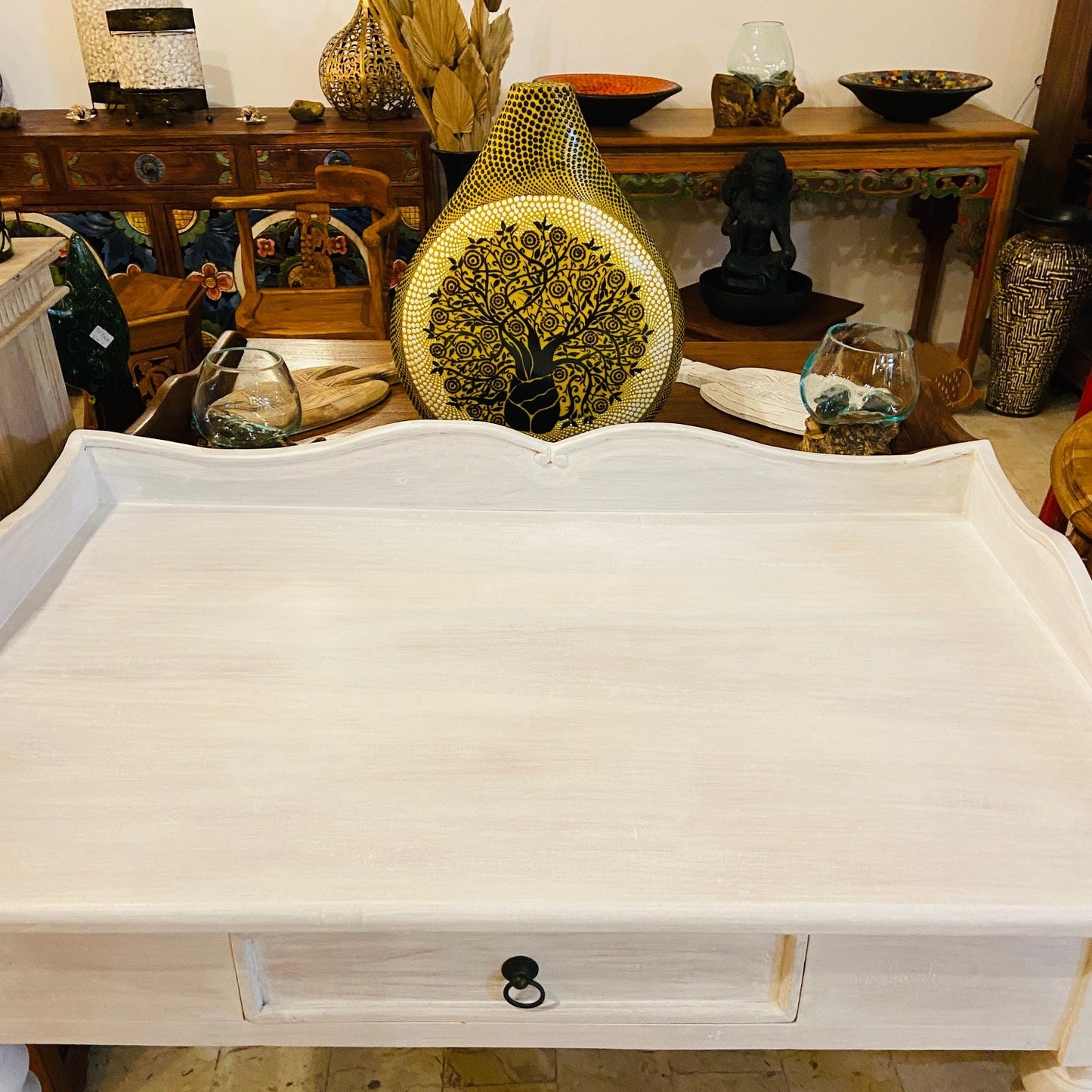 Bureau ethnique Arte Povera Bureau vintage