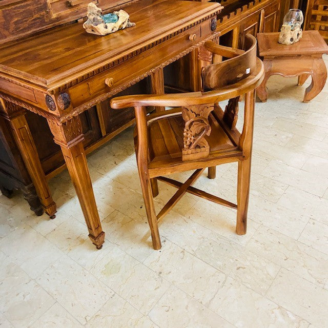 Chaise d'étude Bureau Bois Teck Meubles ethniques
