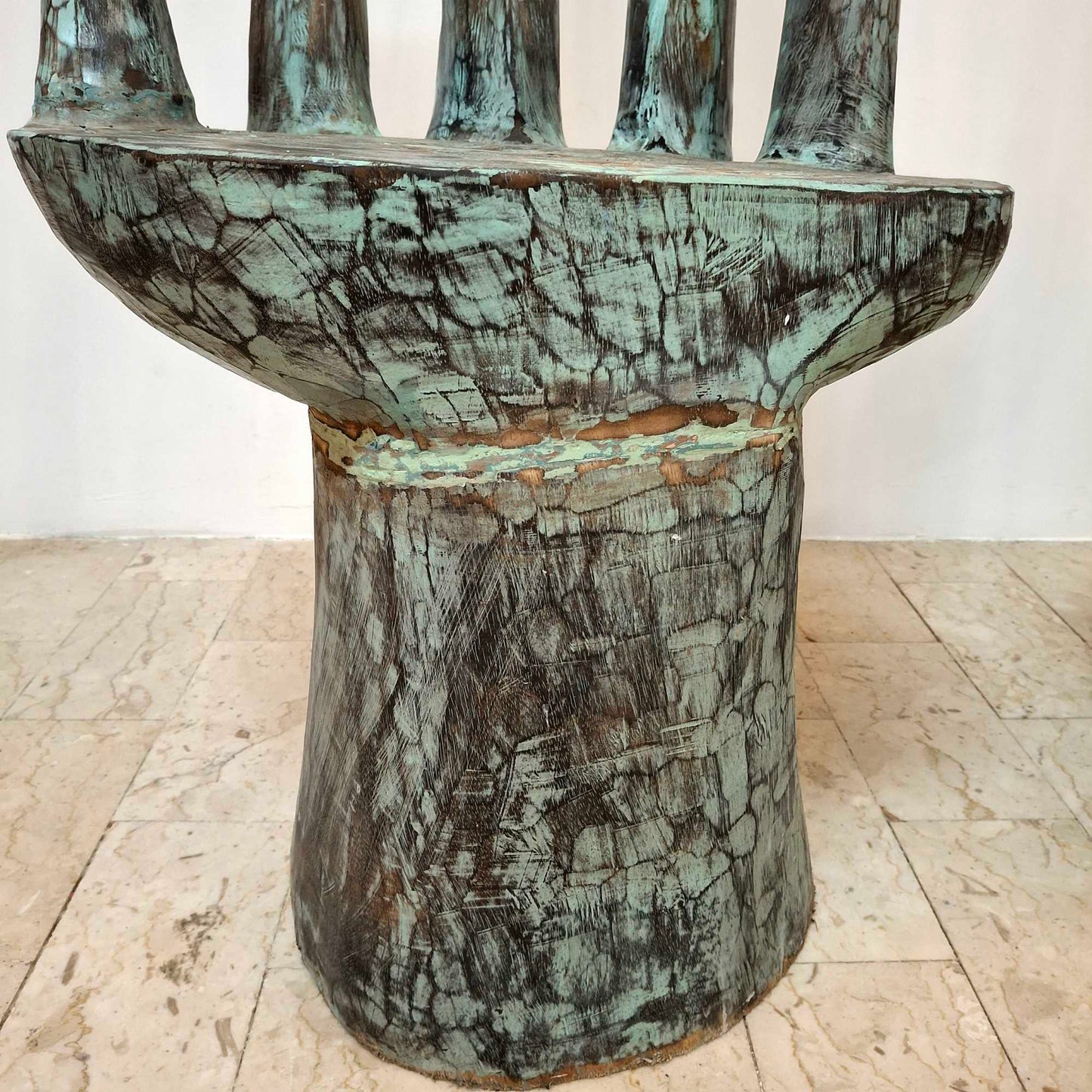 Teak wood hand chair ethnic style armchair