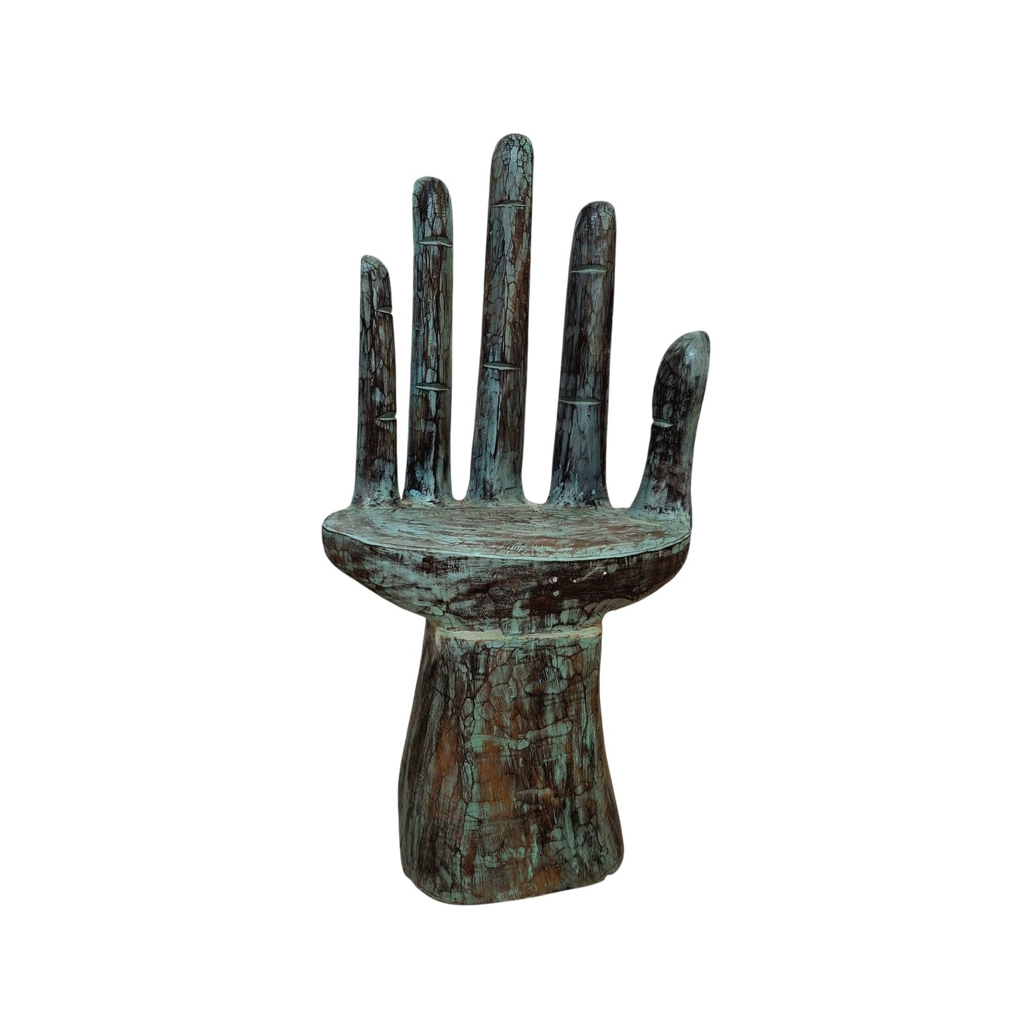 Teak wood hand chair ethnic style armchair