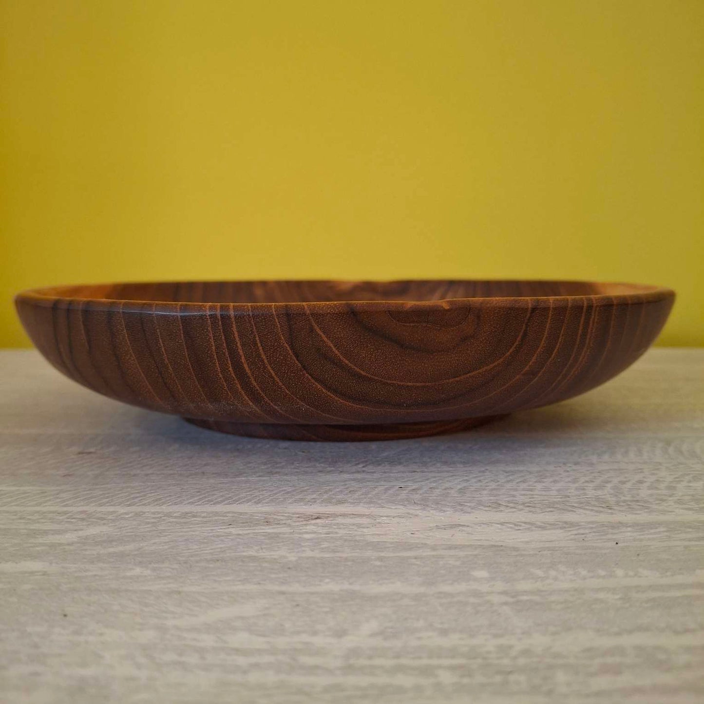 Ensemble de 3 assiettes décoratives en bois de teck