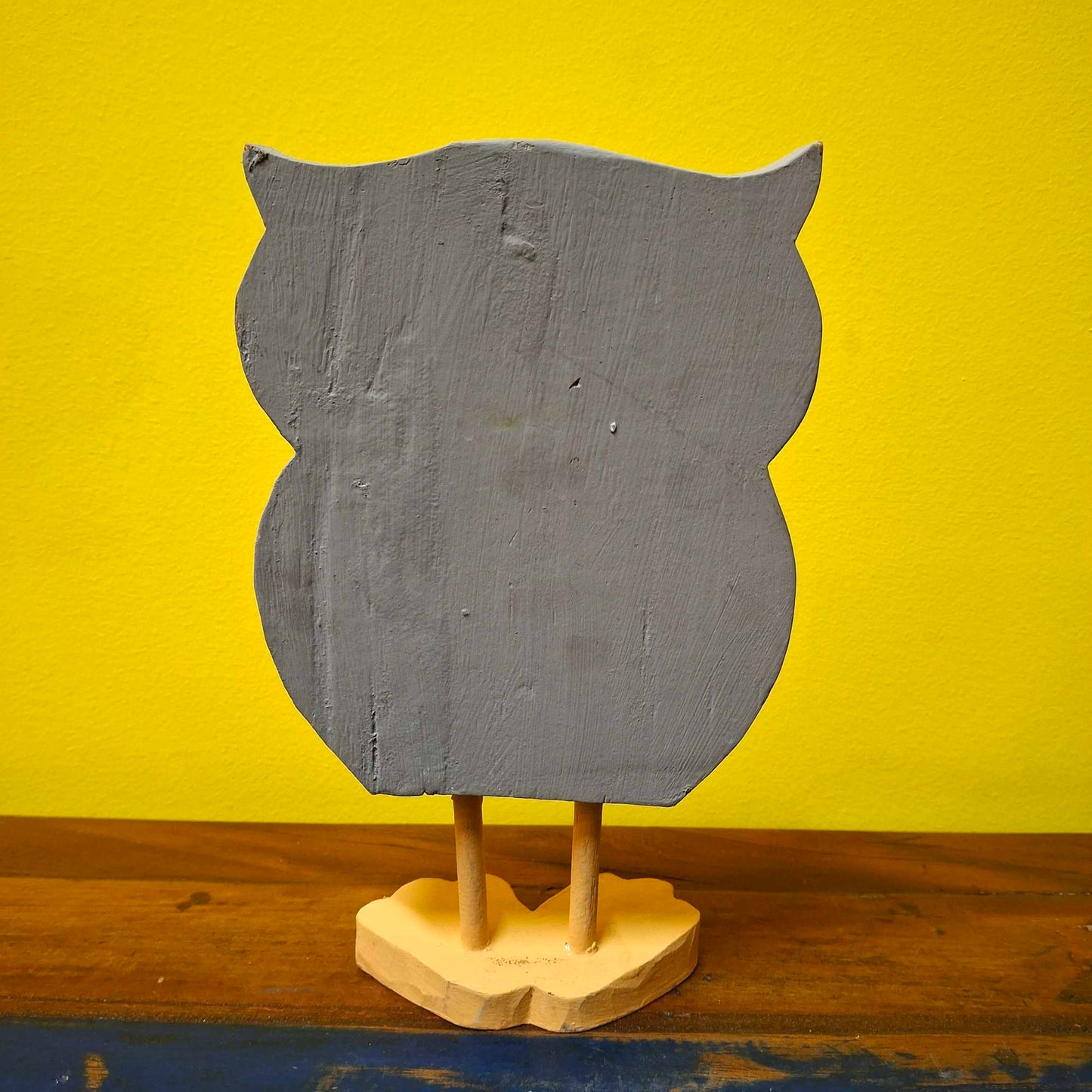 Wooden owl ornament figurine