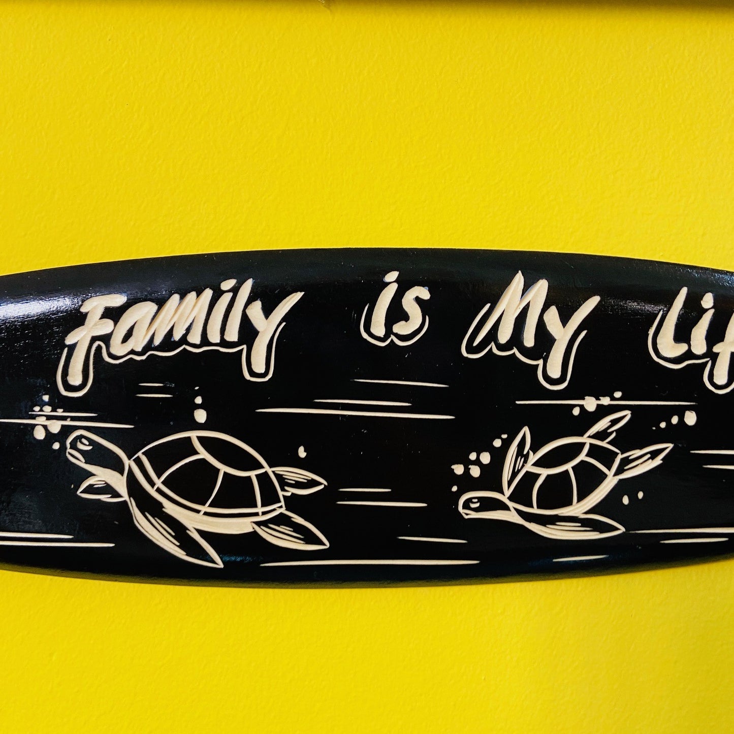 Tortues déco planche de surf ma famille c'est ma vie