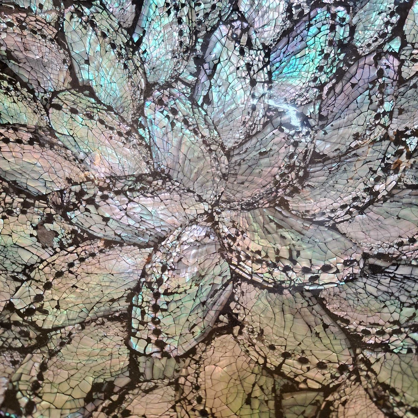 Mother of pearl ethnic fruit holder empty pockets