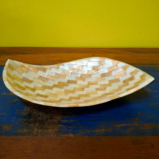 Svuota tasche vassoio decorativo in madre perla