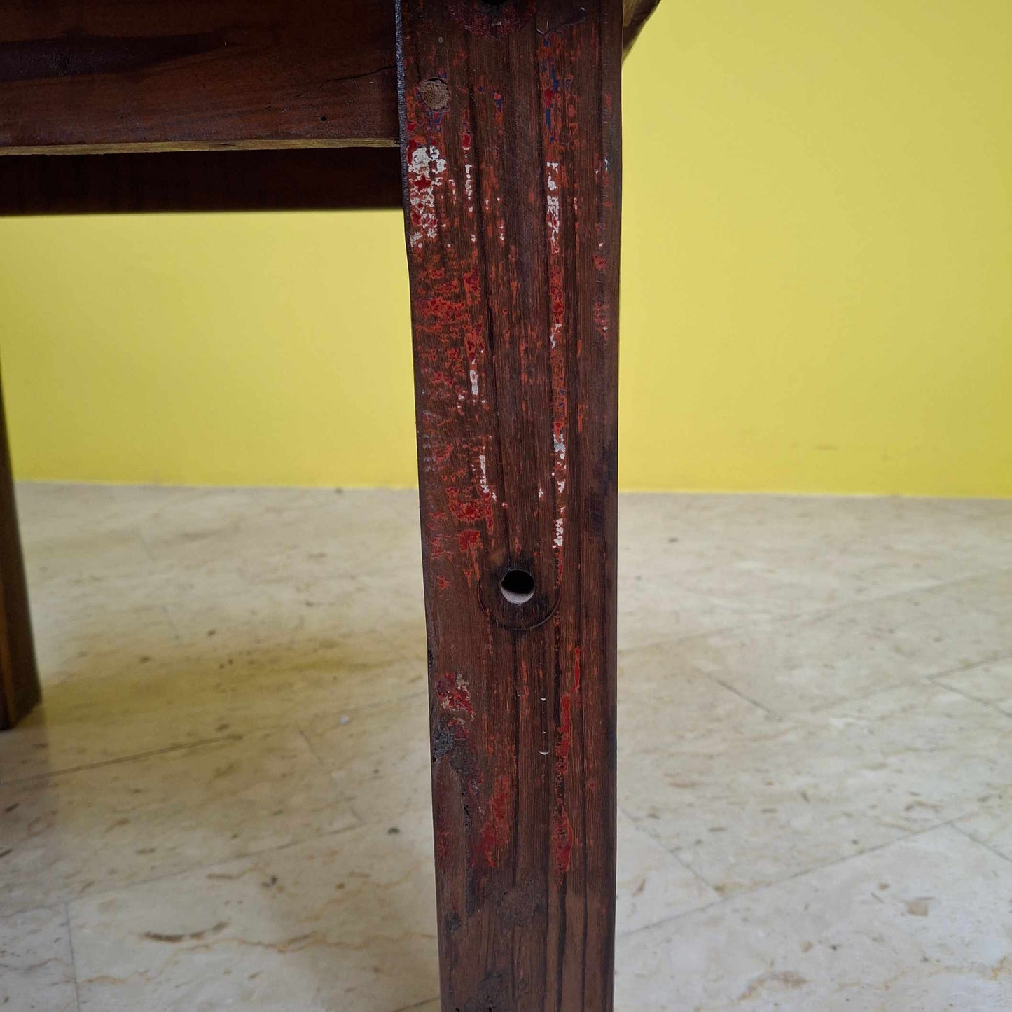 Teak wood coffee table ethnic square stool