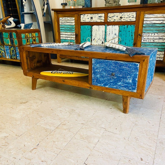 Porta tv mobile wabi sabi tavolino etnico stile vintage