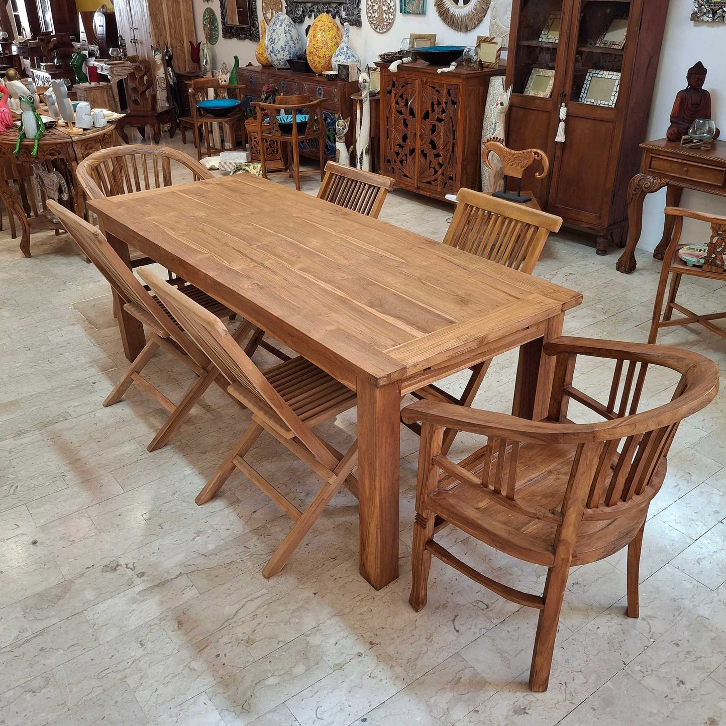 Tavolo da pranzo in legno teak massello