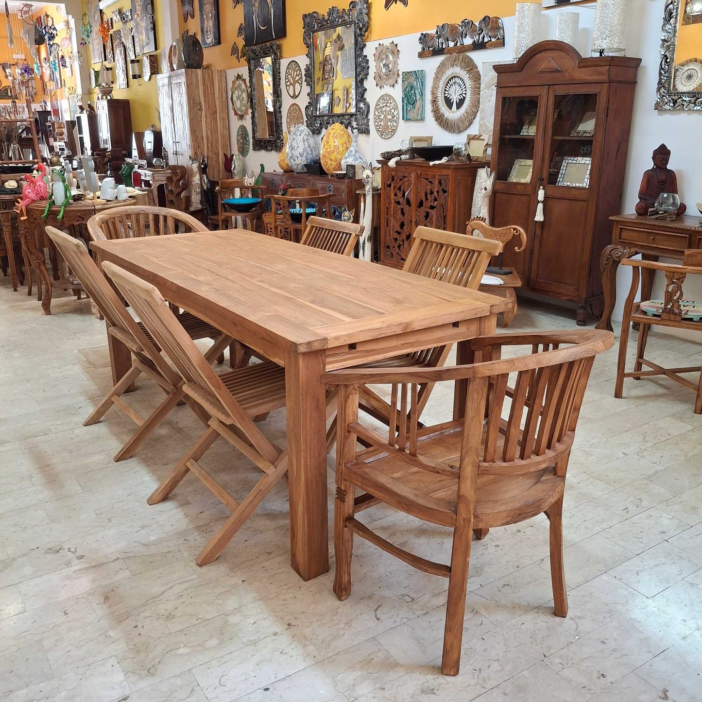 Tavolo da pranzo in legno teak massello