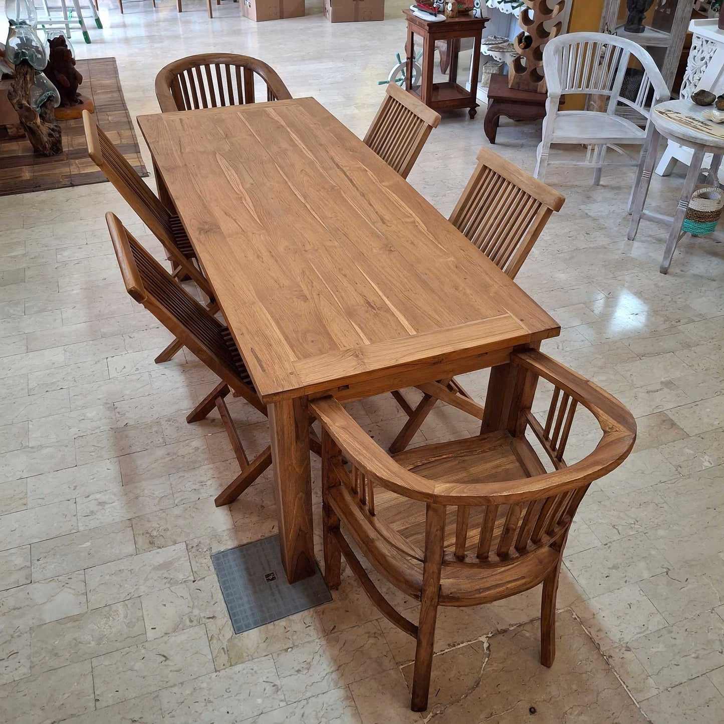 Tavolo da pranzo in legno teak massello