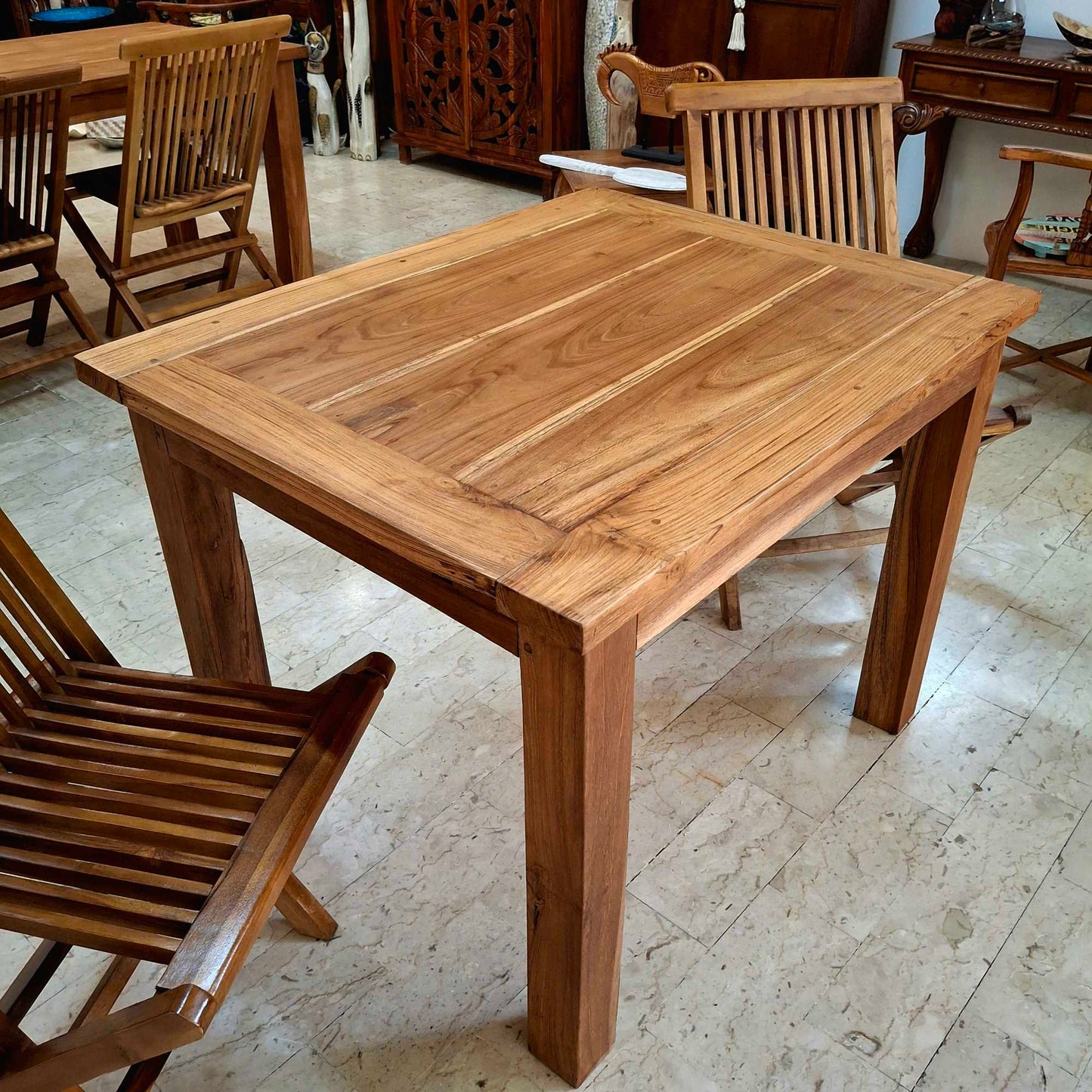 Tavolo allungabile in legno teak massello