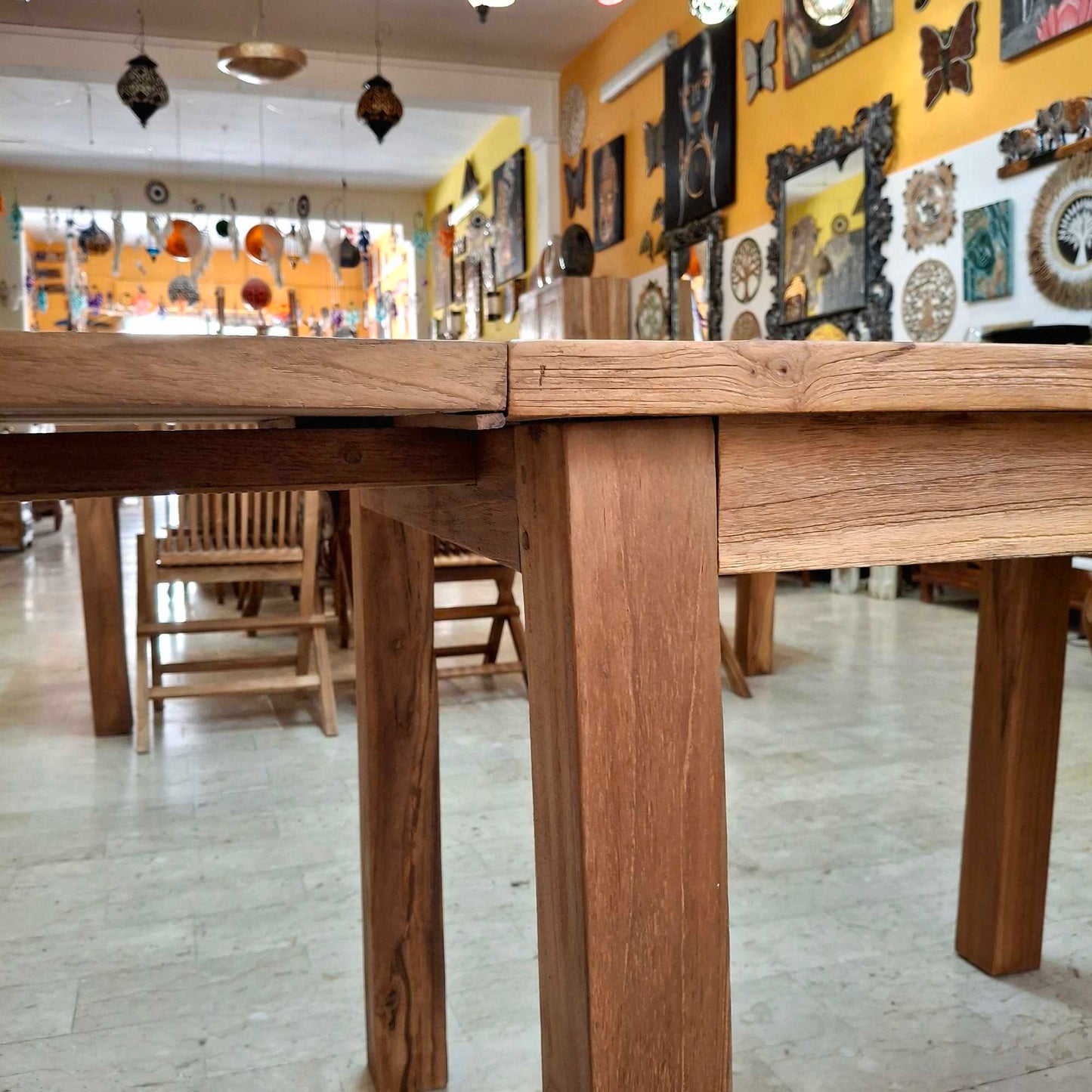 Tavolo allungabile in legno teak massello