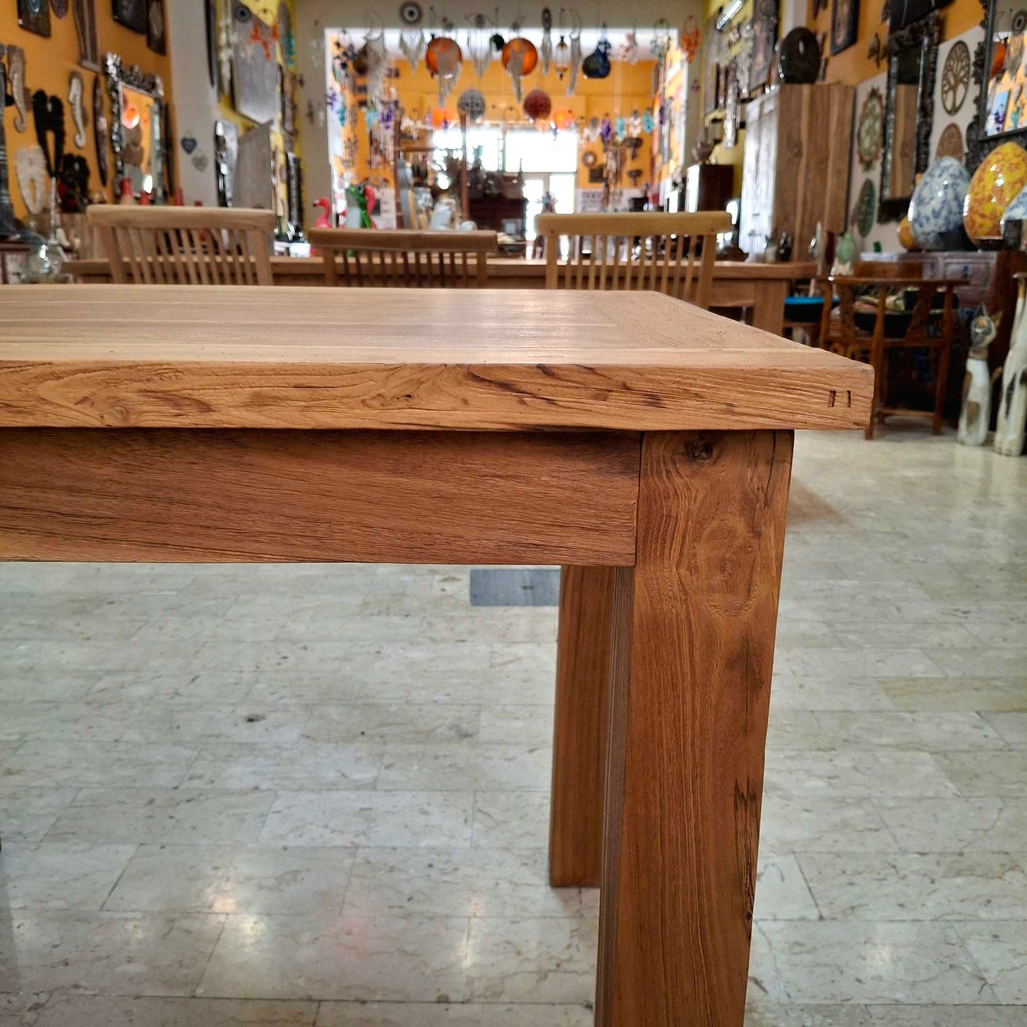 Tavolo allungabile in legno teak massello