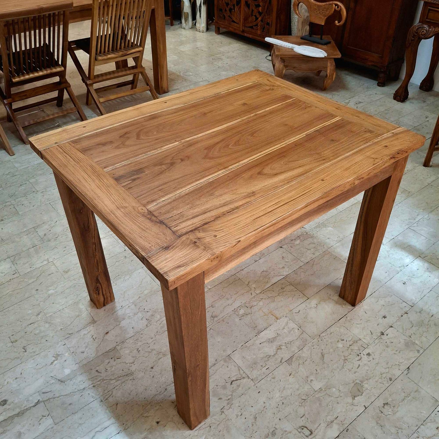 Tavolo allungabile in legno teak massello