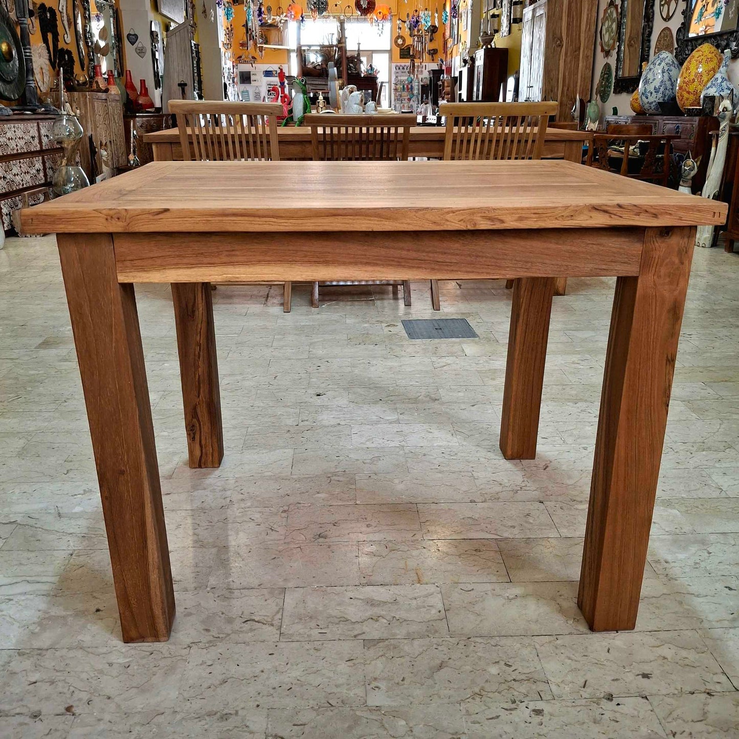 Tavolo allungabile in legno teak massello
