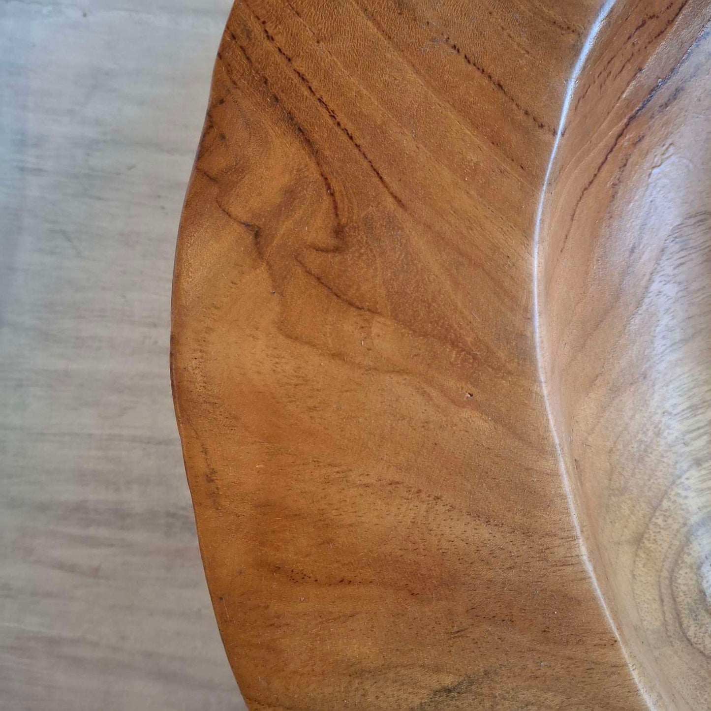 Teak wood root table centerpiece