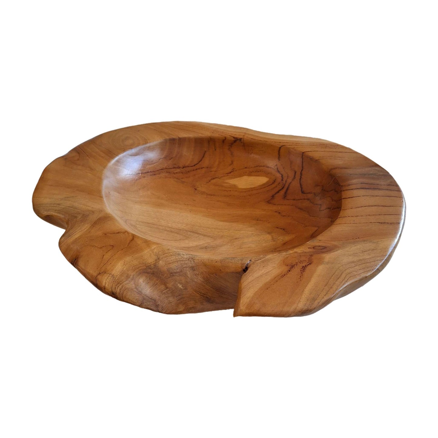 Teak wood root table centerpiece