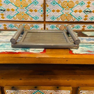 Bamboo tray for food ethnic decor