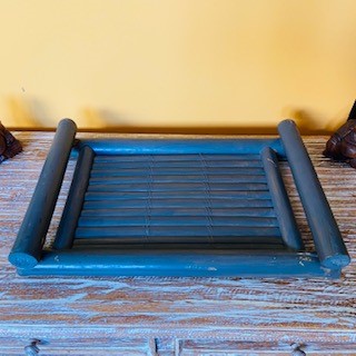 Bamboo tray for food ethnic decor