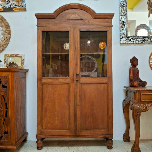 Vetrina vintage credenza etnica mobile etnico in legno teak
