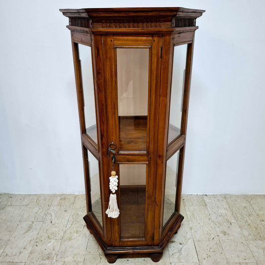 Vetrinetta espositore esagonale arte povera