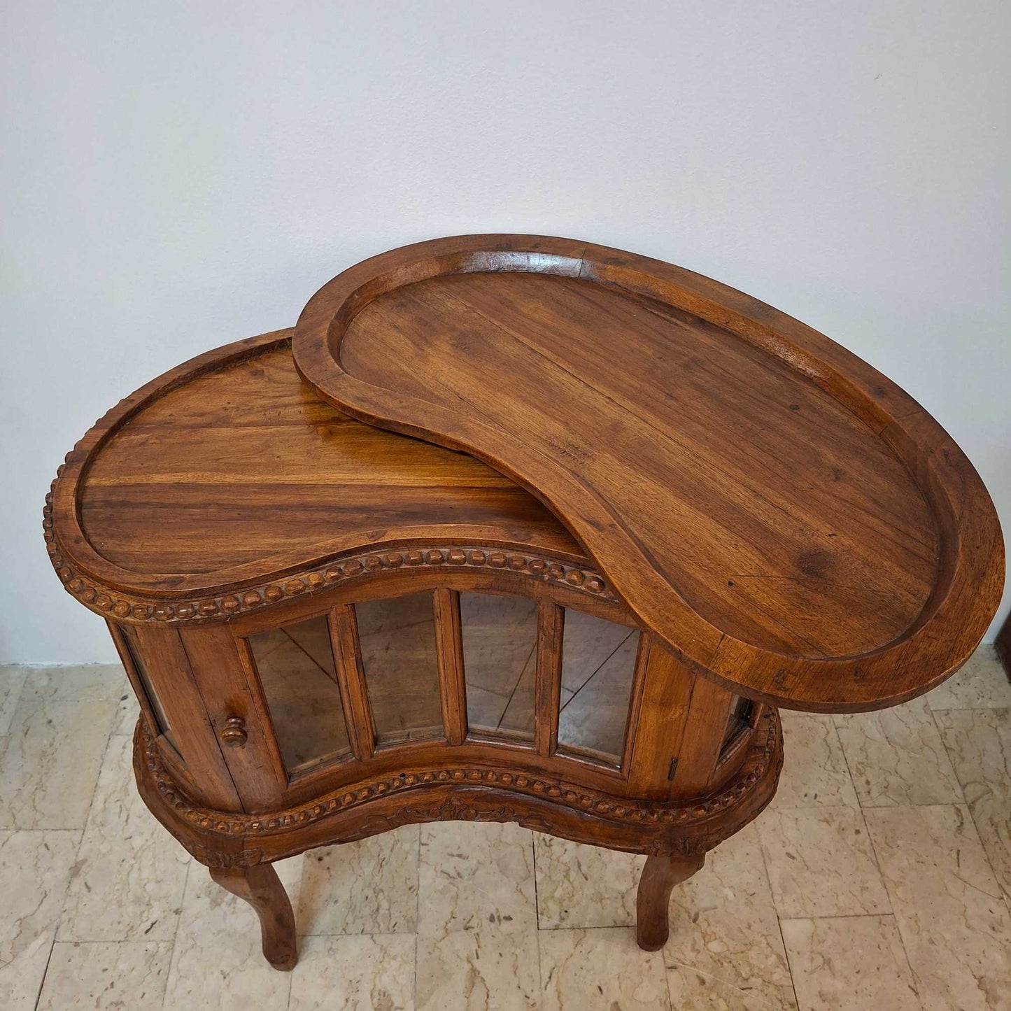 Vitrine vintage, meuble bar, porte-liqueur