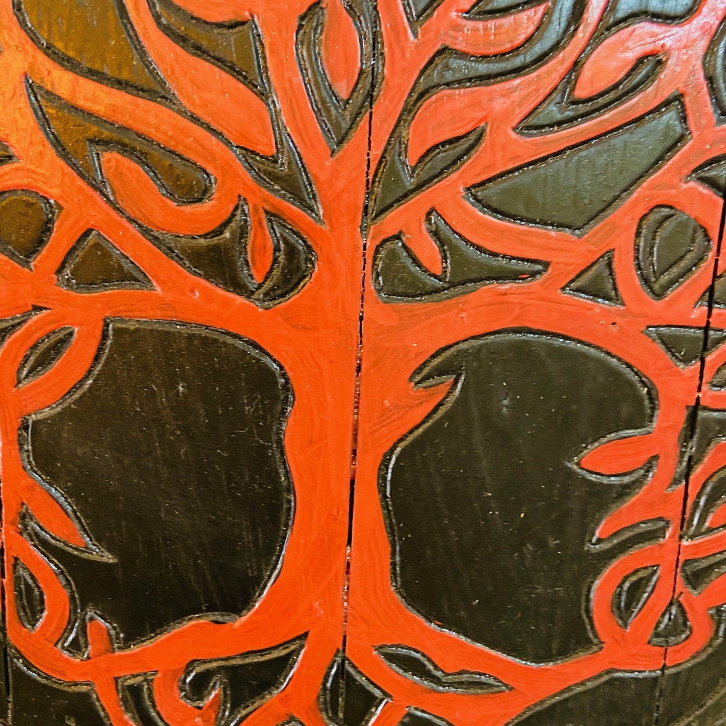 Peinture de style ethnique de l'arbre de vie celtique