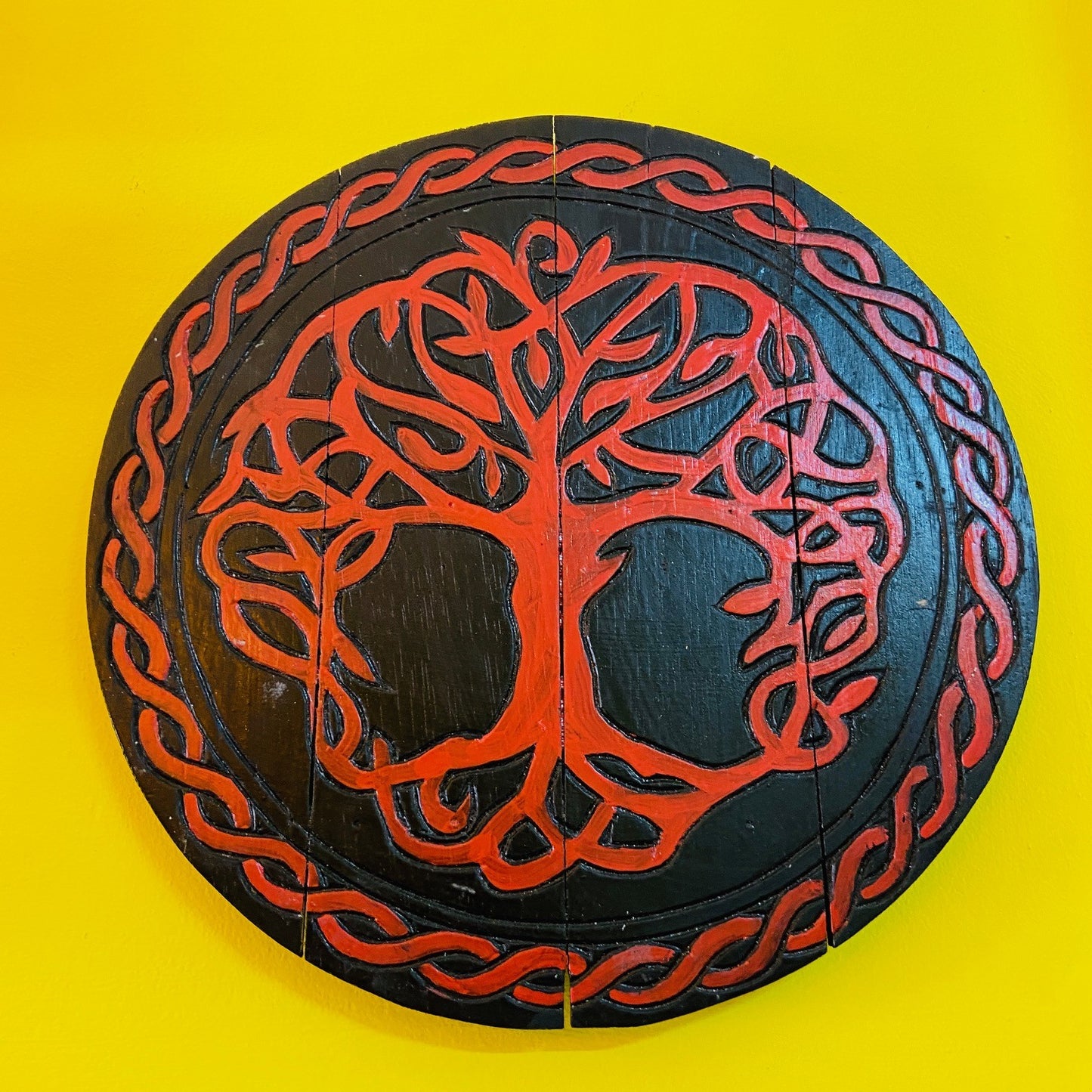 Peinture de style ethnique de l'arbre de vie celtique