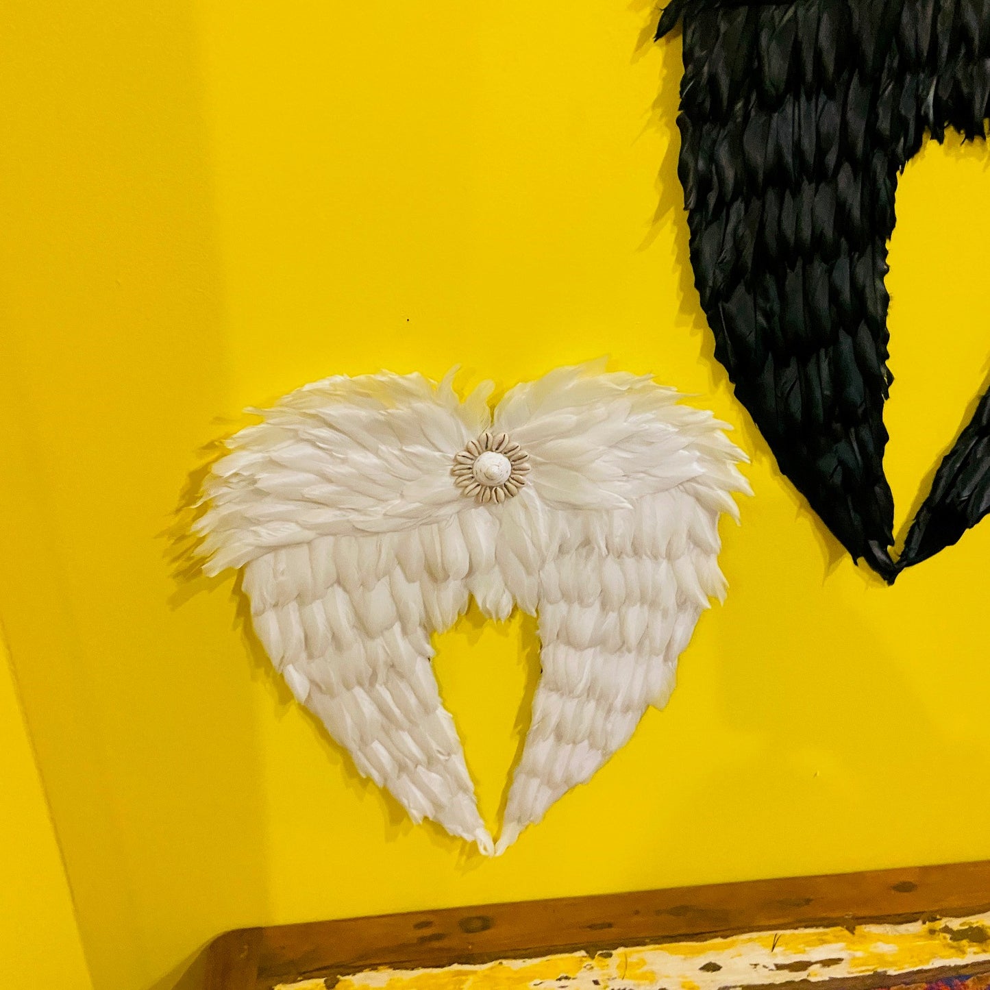 Décorations d'ailes d'ange ou de démon Coquillages Plumes