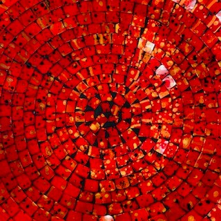 Piatto Svuota Tasche Mosaico Vetro Centro Tavola