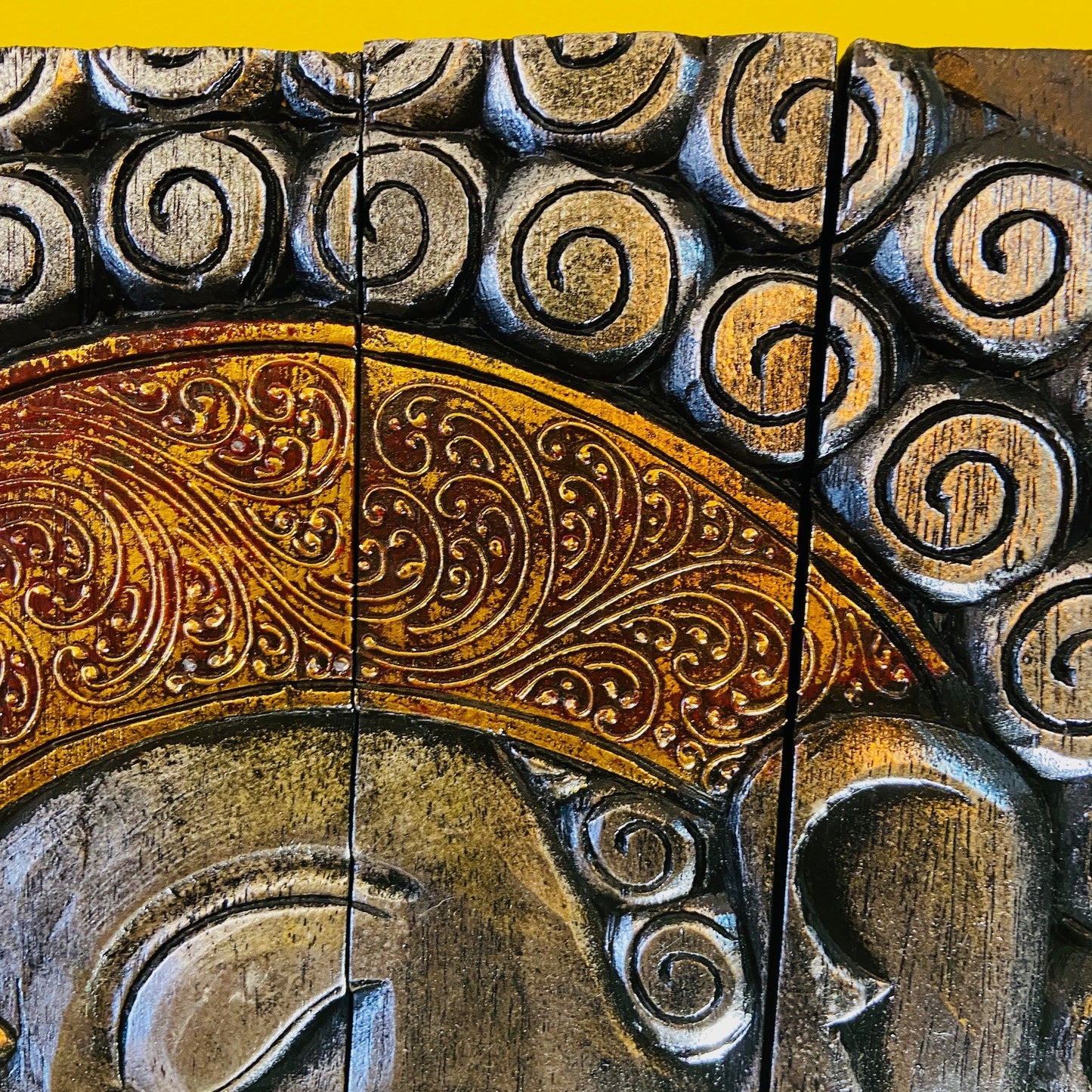 Buddha quadro legno decorazioni orientali etniche