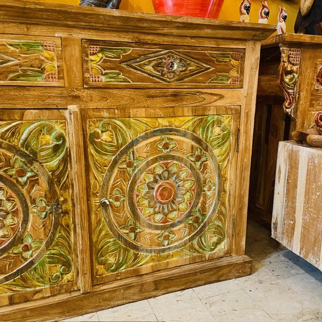 Buffet meuble TV buffet bois teck buffet ethnique