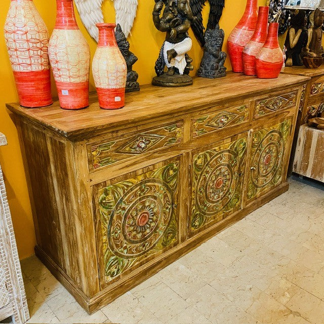 Buffet meuble TV buffet bois teck buffet ethnique