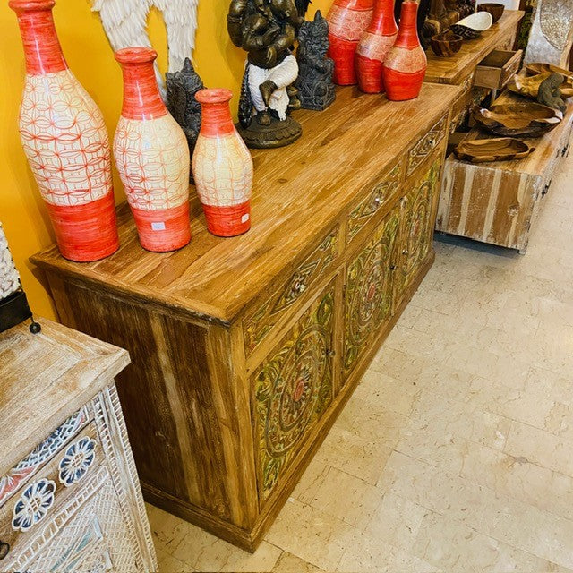 Buffet meuble TV buffet bois teck buffet ethnique